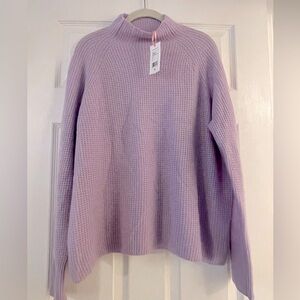 Vineyard Vines Cashmere NWT Waffle Mock Neck Sweater Size Medium